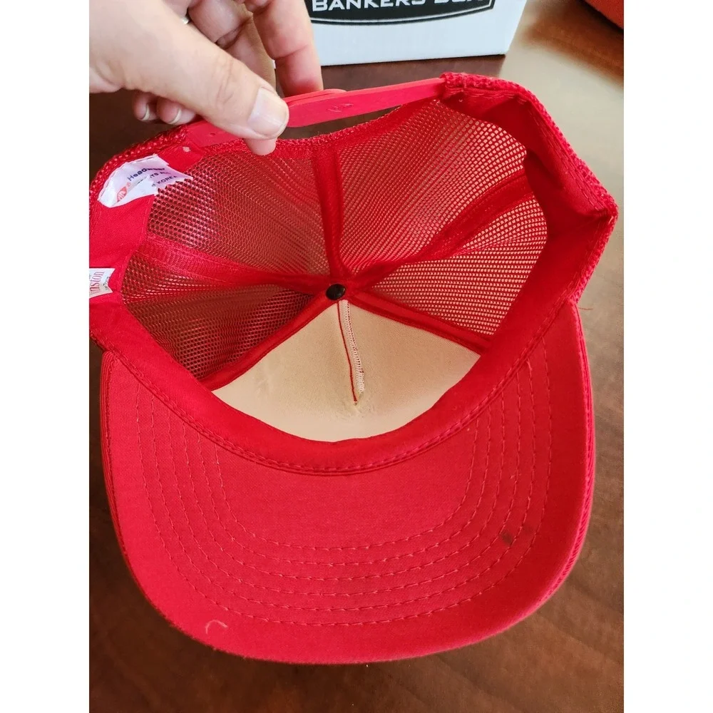 Vtg 1988 red NFL Super Bowl XXIII 23 hat made in USA for Winston cigarettes